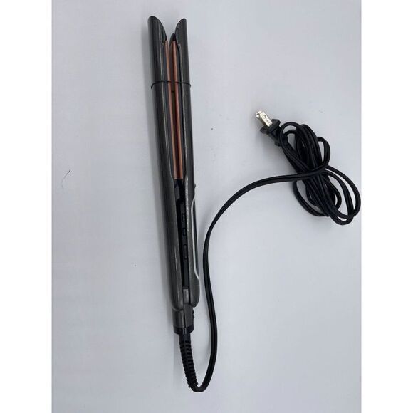 Revlon Salon Straight Hair Tool Copper Smooth Flat Iron Ceramic Plates Auto Shut - Picture 2 of 5